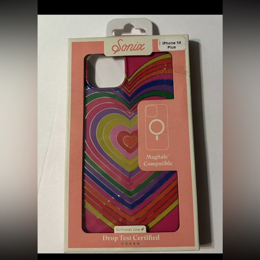 Sonix Case for Apple iPhone 14 Plus Mag Safe Rainbow Hearts